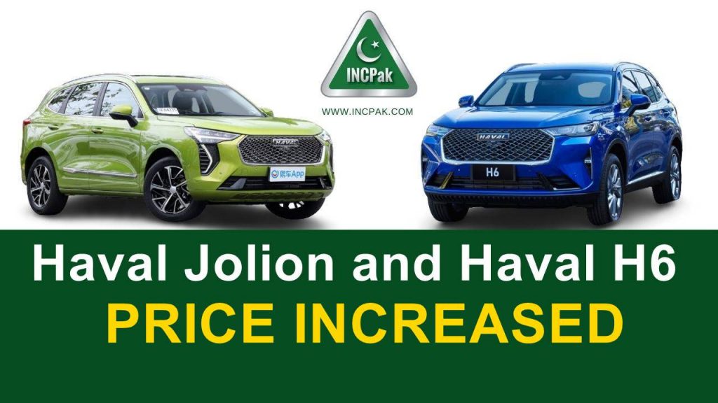 Haval Jolion Price in Pakistan, Haval H6 Price in Pakistan, Haval Jolion Price, Haval H6 Price