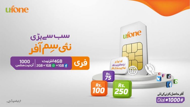 Ufone Nayi Sim Offer, Ufone All In One Bundle