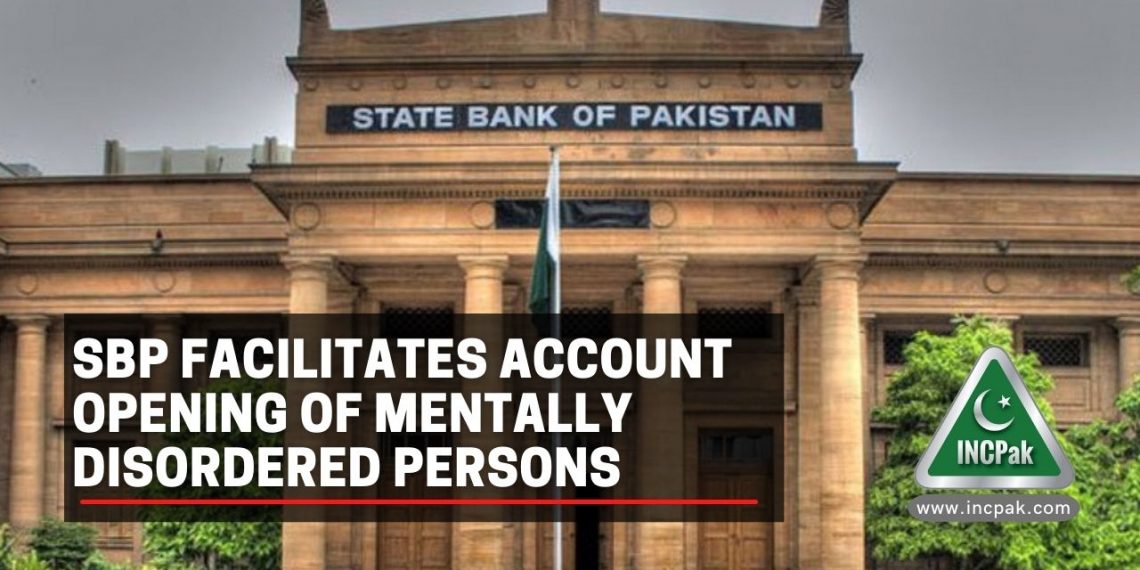 SBP account opening, SBP mentally disordered persons