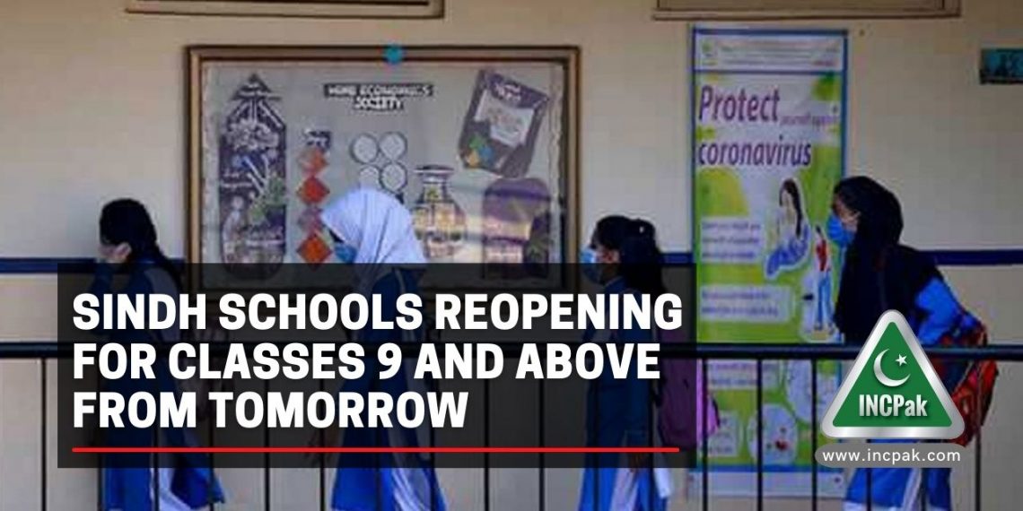 Sindh Schools Reopening, Sindh Educational Institutions, Sindh