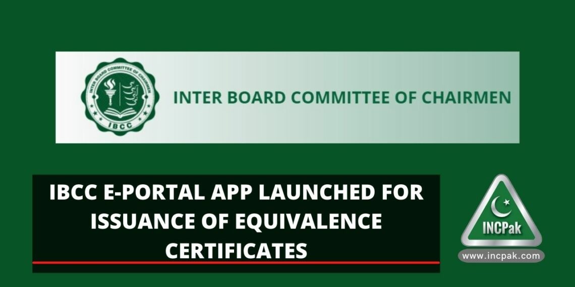 IBCC E-portal App, Equivalence Certificates