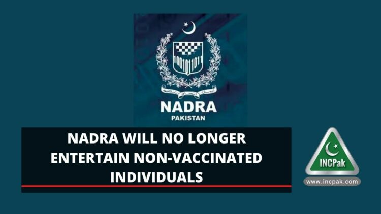 NADRA, Non-vaccinated