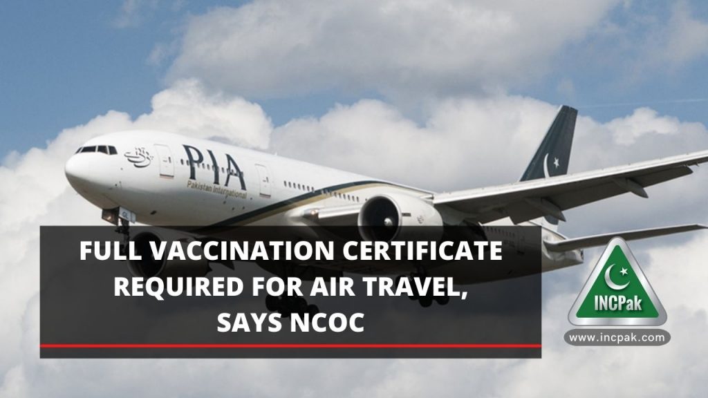 Air Travel, Vaccination Certificate Air Travel