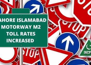 Lahore Islamabad Motorway M2 Toll Rates increased