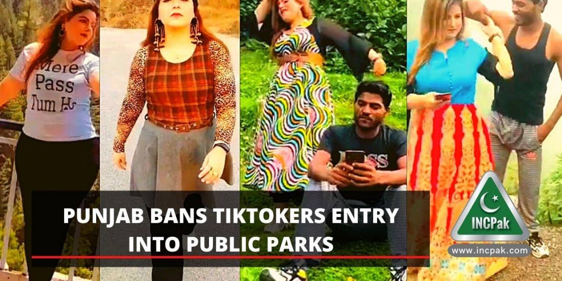 Punjab Bans TikTokers, TikTokers Public Parks