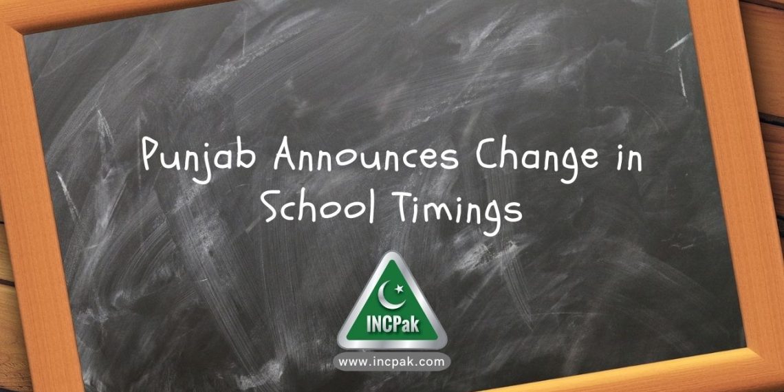 Punjab School Timings