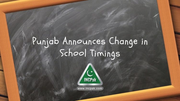 Punjab School Timings