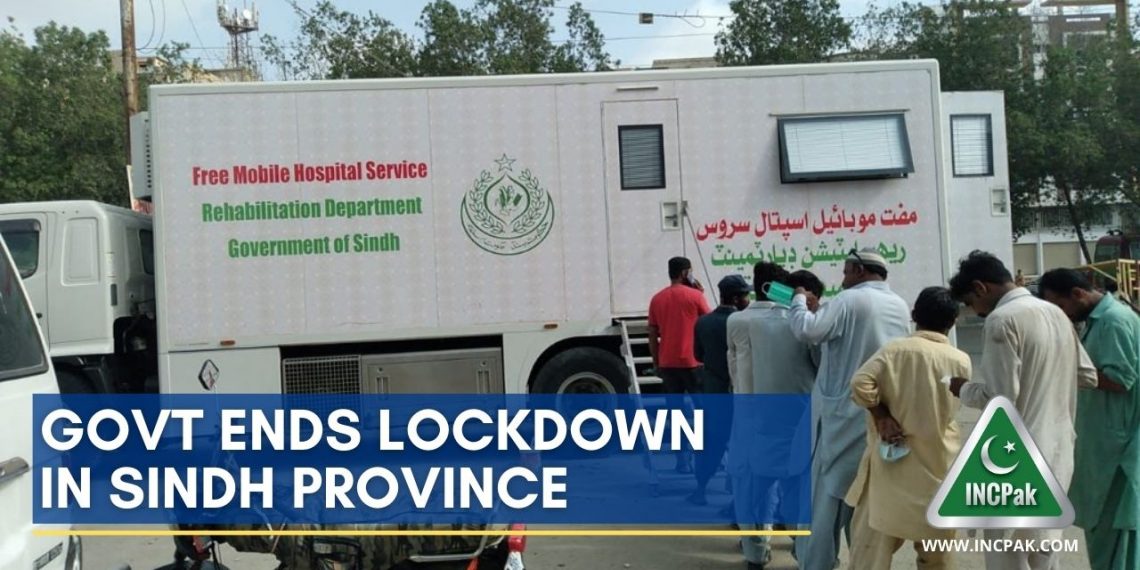 Govt Ends Lockdown in Sindh Province