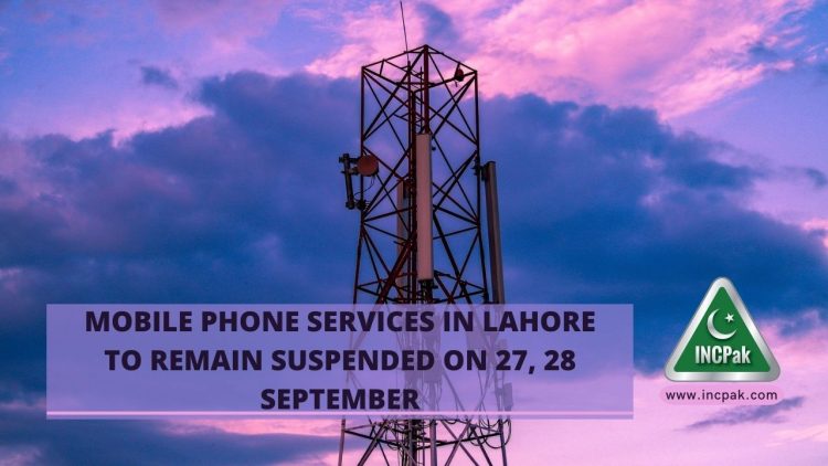 Mobile Phone Services, Mobile Phone Services in Lahore, Mobile Phone Services Suspended