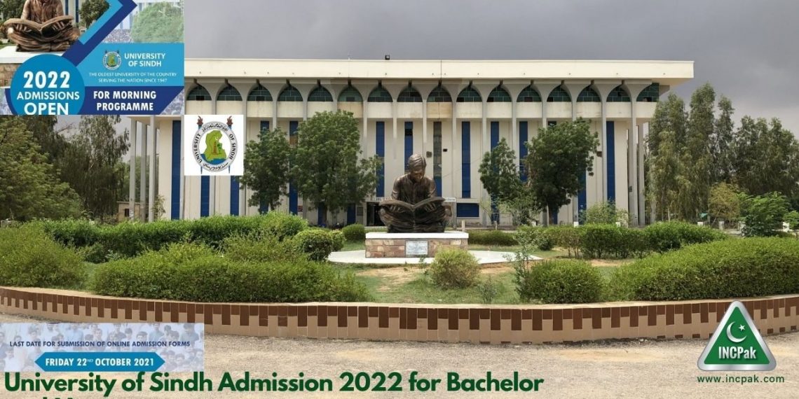 University of Sindh Admission 2022 for Bachelor and Master programes