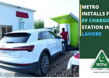 METRO Installs first EV Charging station in Lahore