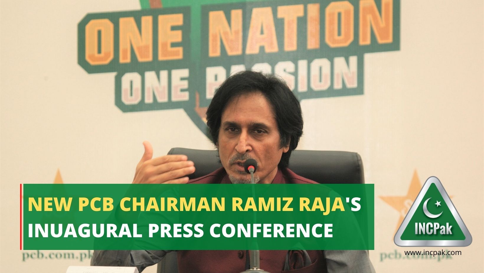 New Pcb Chairman Ramiz Rajas Inaugural Press Conference Incpak