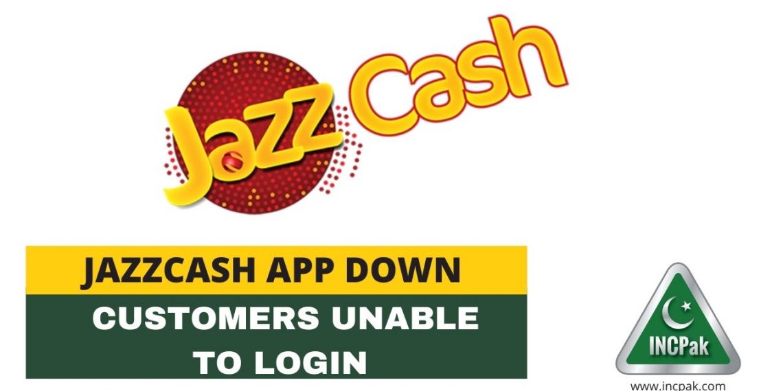 JazzCash, JazzCash App Down, JazzCash Down