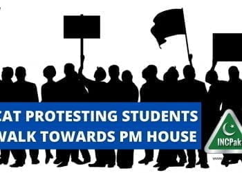 MDCAT Protesting Students to walk towards PM House