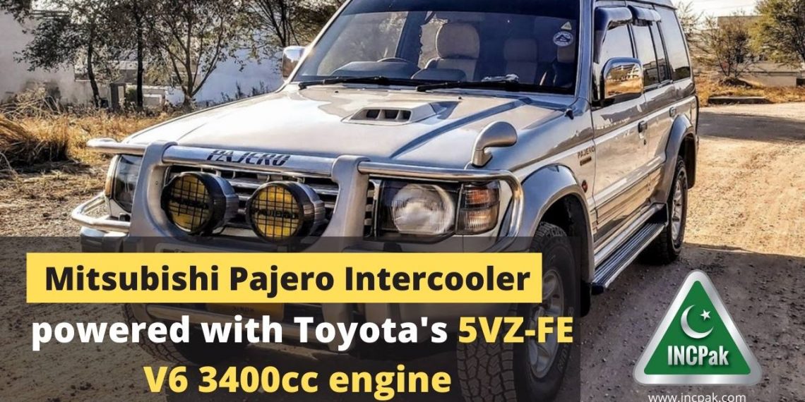 Pajero, Toyota 5VZ-FE, Mitsubishi Pajero Intercooler, Mitsubishi Pajero