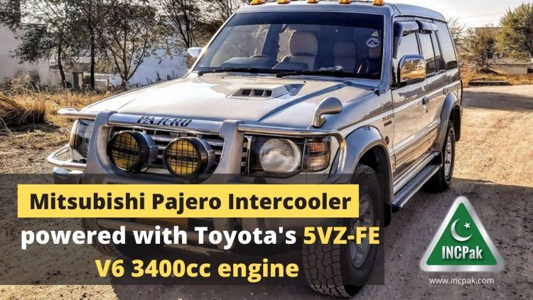 Pajero, Toyota 5VZ-FE, Mitsubishi Pajero Intercooler, Mitsubishi Pajero