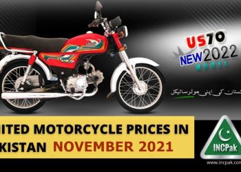 United Motorcycles Prices in Pakistan [November 2021]