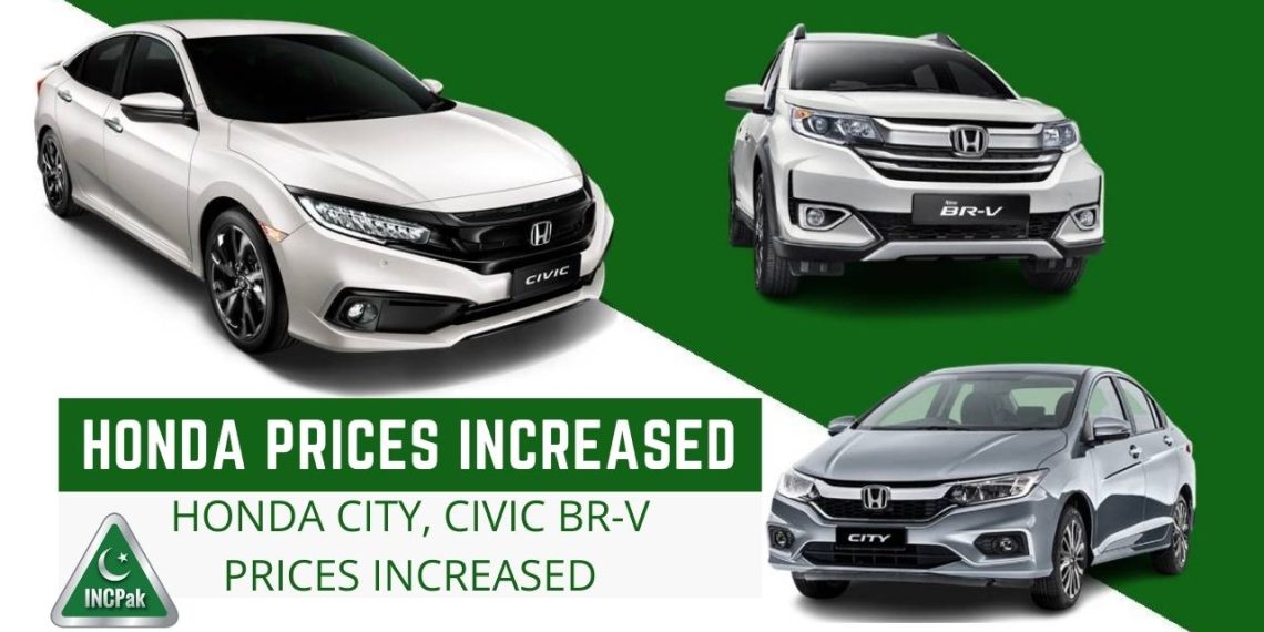 Honda Prices, Honda Civic Price in Pakistan, Honda City Price in Pakistan, Honda BR-V Price in Pakistan