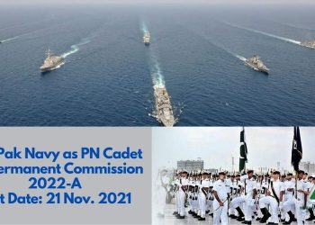 Join Pak Navy as PN Cadet for Permanent Commission 2022-A