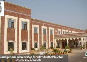 SHEC indigenous scholarship for MPhil/MS/Ph.D for University of Sindh