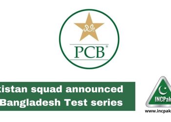 Pakistan Squad, Bangladesh Test Series