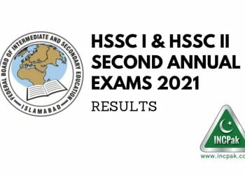 HSSC I Results, HSSC II Results, HSSC Results, Intermediate Results