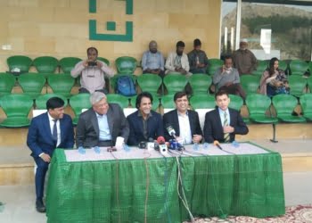 Chairman PCB Ramiz Raja visits Naya Nazimabad