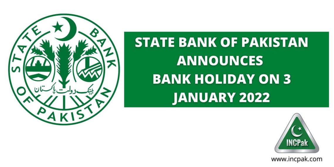 Bank Holiday, SBP, State Bank of Pakistan