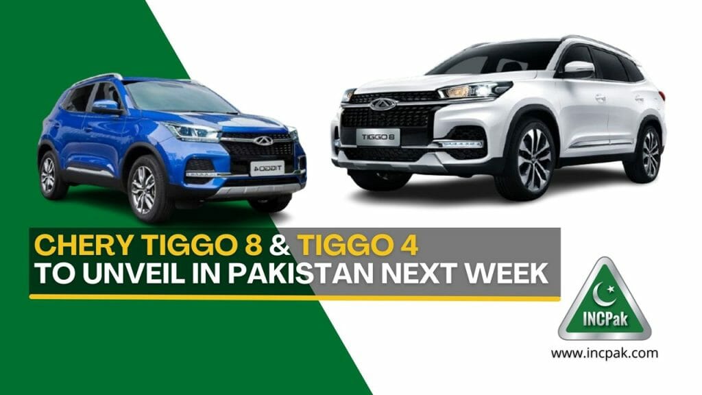 Chery Tiggo 8 Tiggo 4 To Unveil In Pakistan Next Week Incpak