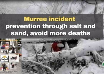 Murree incident fight snow with salt and sand