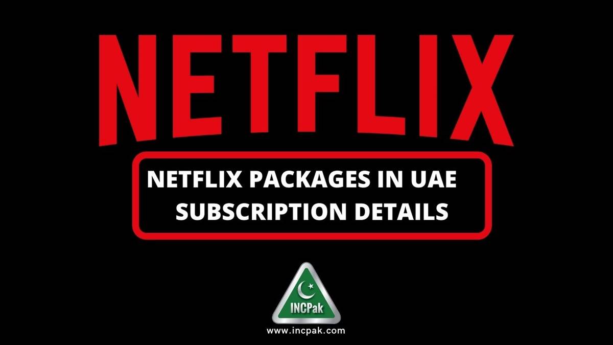 Netflix Packages in UAE Netflix Subscription Details 2024 INCPak