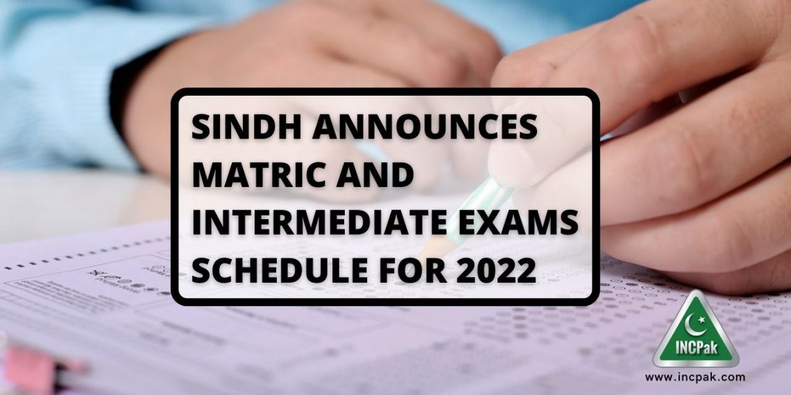 Sindh Matric Exams, Sindh Intermediate Exams, Matric Exams, Intermediate Exams