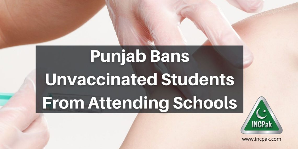 Unvaccinated Students, Punjab, Unvaccinated Students Punjab