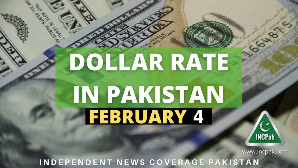 USD to PKR Dollar Rate in Pakistan 4 February 2022 INCPak