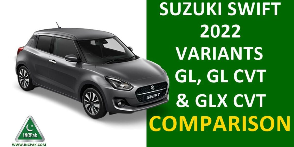 Suzuki Swift 2022, New Suzuki Swift, Suzuki Swift 2022 Variants, New Suzuki Swift Variants