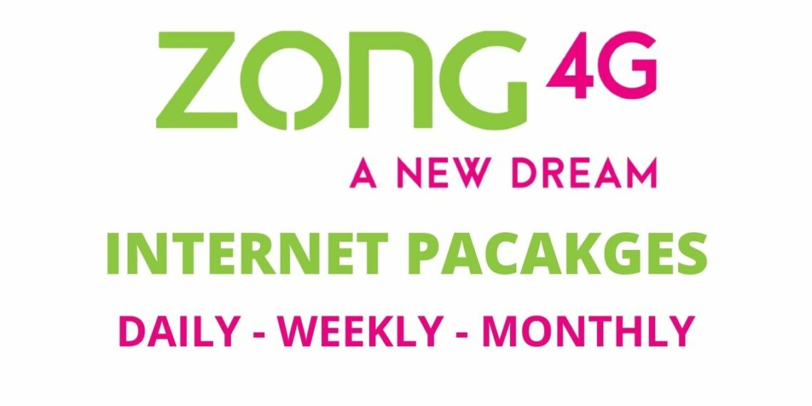 Zong Internet Packages, Zong Internet Bundles, Zong Monthly Internet, Zong Weekly Internet, Zong Daily Internet