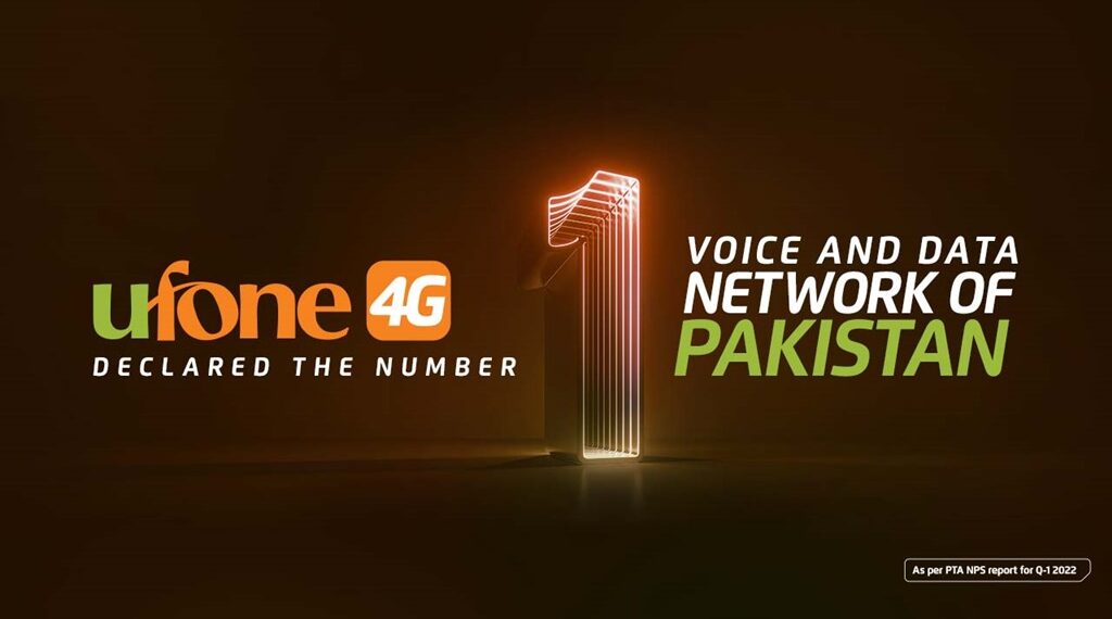 PTA ranks Ufone 4G as Pakistan’s No.1 Voice and Data Network