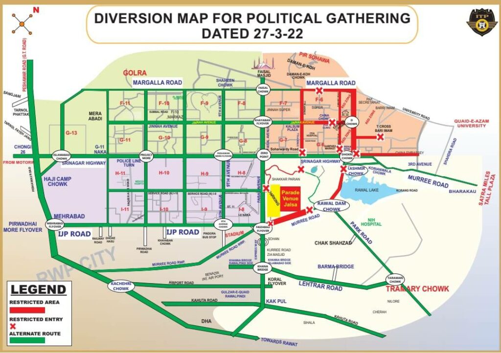 Islamabad Traffic Plan, Traffic Plan, Islamabad Traffic Plan Update