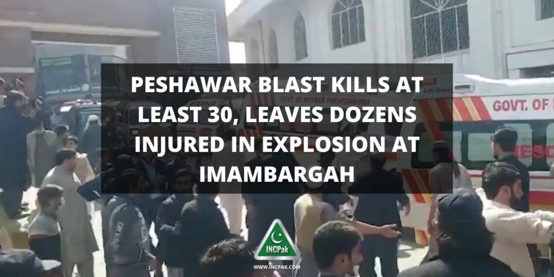 Peshawar Blast, Explosion at Imambargah, Explosion at Imambargah Peshawar