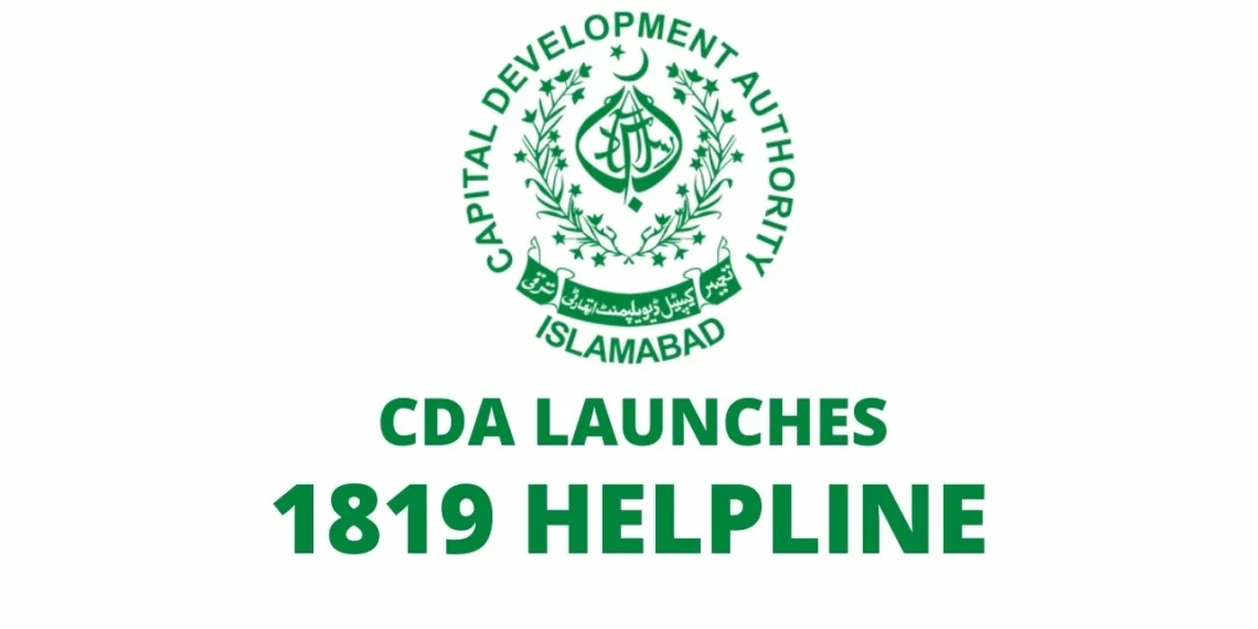 CDA Helpline, CDA 1819, 1819 Helpline