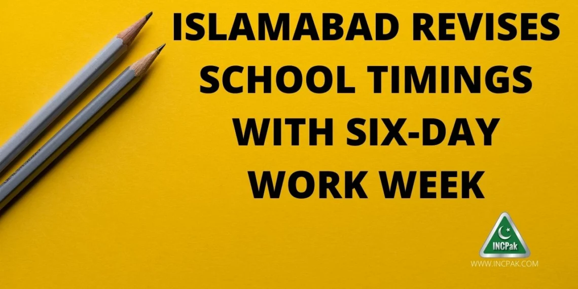 Islamabad School Timings, School Timings in Islamabad