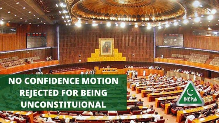 No Confidence Motion