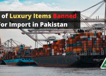 Items Banned For Import, List of Items, Pakistan