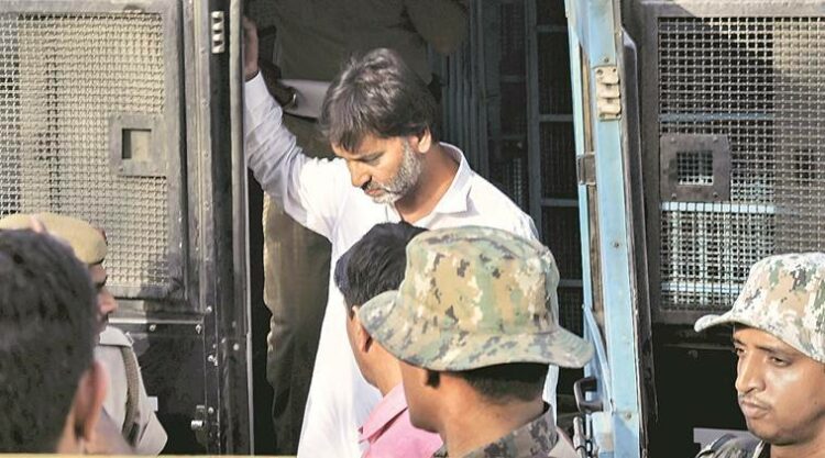 Indian Court Sentences Hurriyat Leader Yasin Malik to Life-Imprisonment