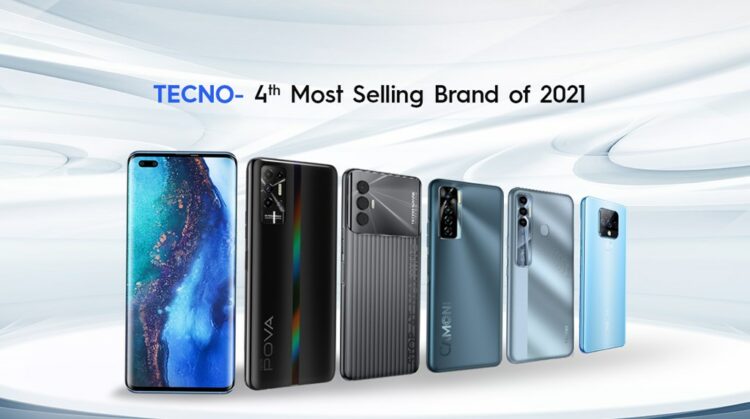 TECNO becomes the Fourth Most Selling Smartphone Brands of 2021