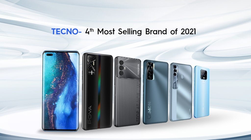 TECNO becomes the Fourth Most Selling Smartphone Brands of 2021 