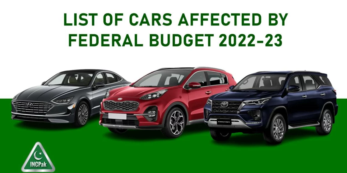 Cars Budget 2022-23, List of Cars Budget 2022-23