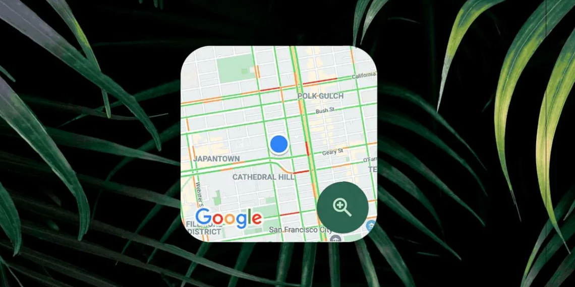 Google Maps, Nearby Traffic Widget