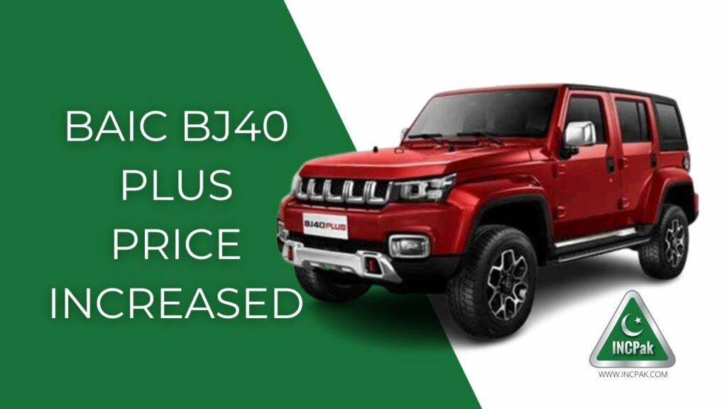 BAIC BJ40 Plus Price in Pakistan, BAIC BJ40 Plus Price