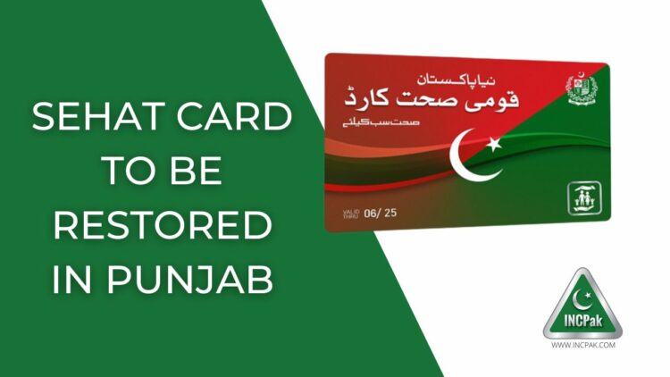 Sehat Card Punjab, Punjab Sehat Card, Naya Pakistan Sehat Card